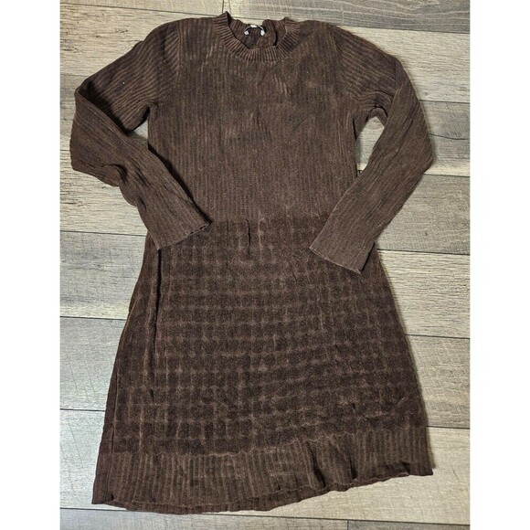 Rebecca Taylor Quilted Velvet Sweater Dress Size XL - Picture 3 of 7